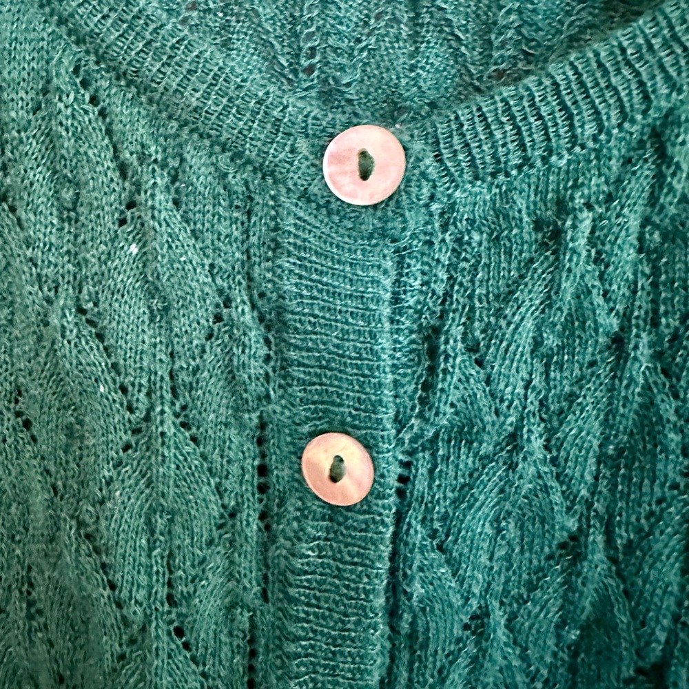 Zara Green Knit Tank Top Size S - Picture 4 of 4